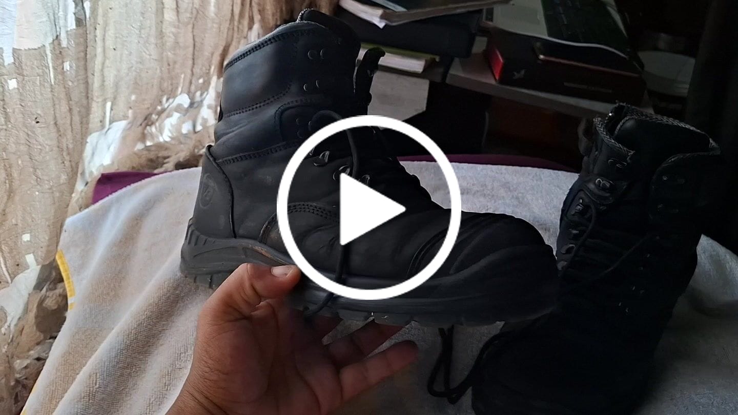 Customer video review of Brawn Safety Work Boots Black