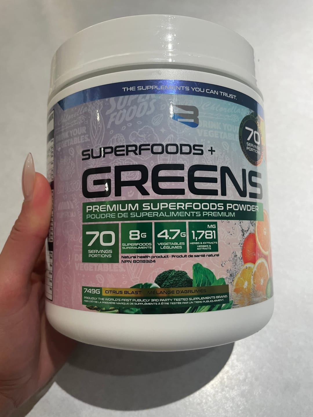 Customer photo review of Superfoods + Greens