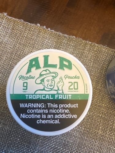 Customer photo review of Tropical Fruit Nicotine Pouches