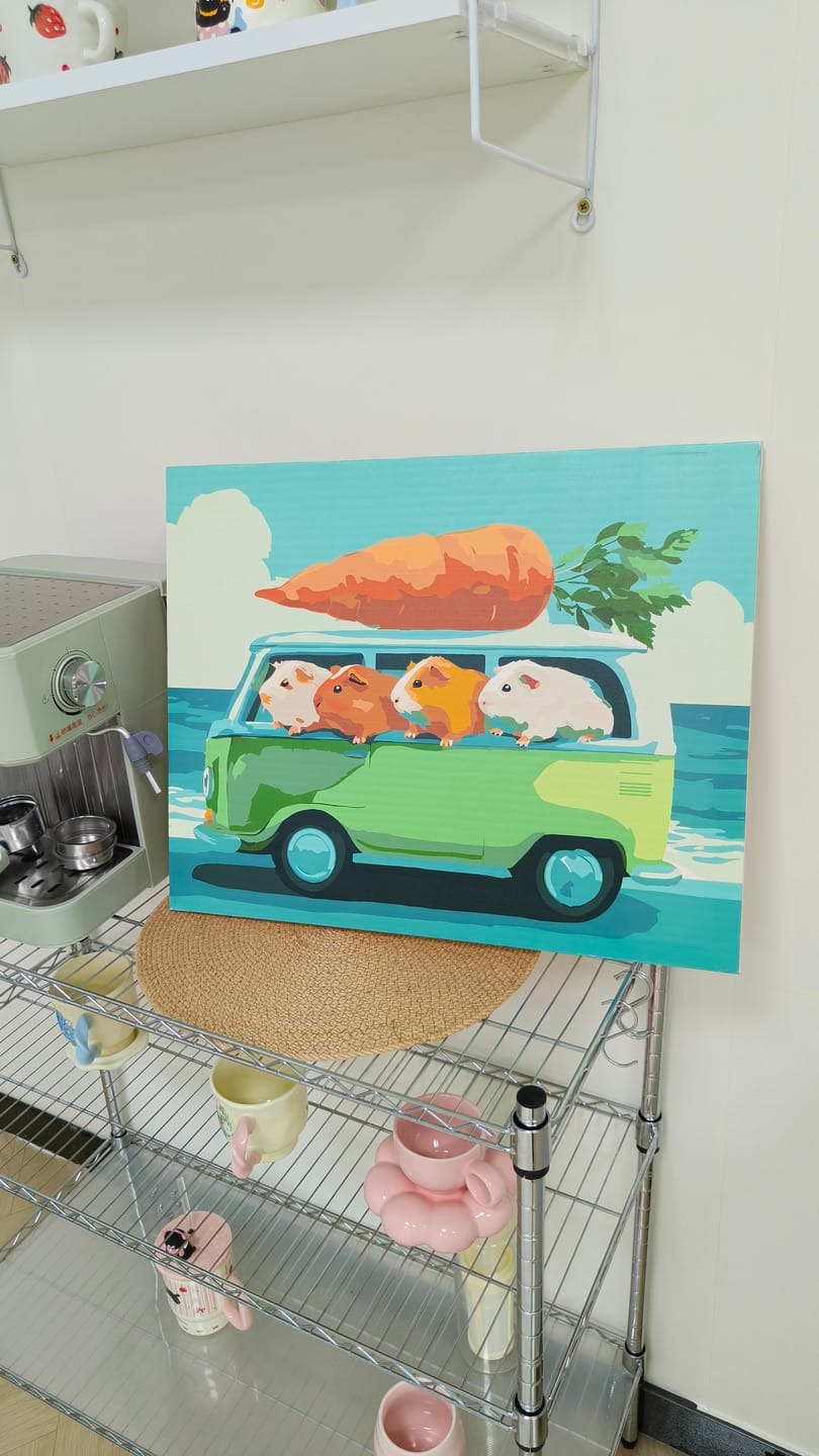 Customer photo review of Veggie Voyage | Paint by Number