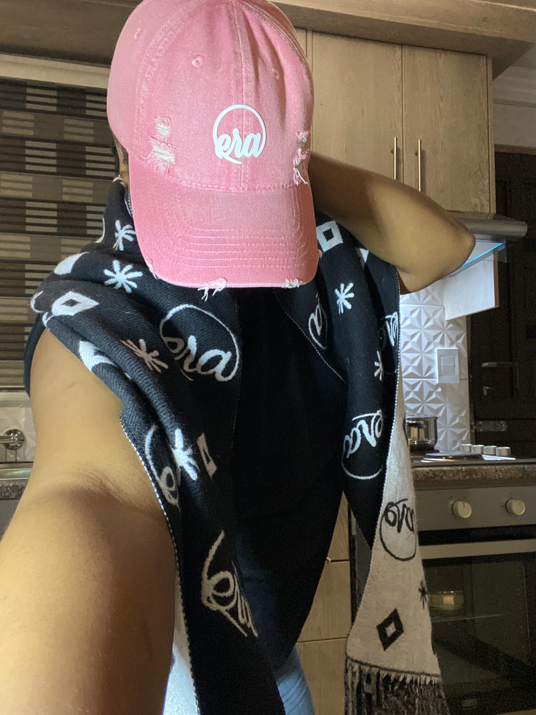 Customer photo review of Era Distressed Coral Cap