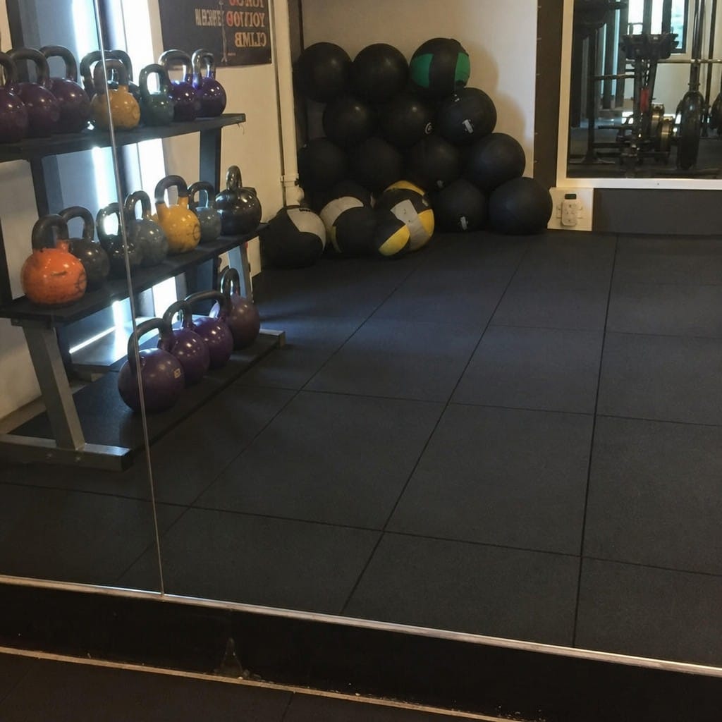Customer photo review of 30mm Rubber Gym Tiles | Olympic Lifting & CrossFit | 200kg+ Drop Rated