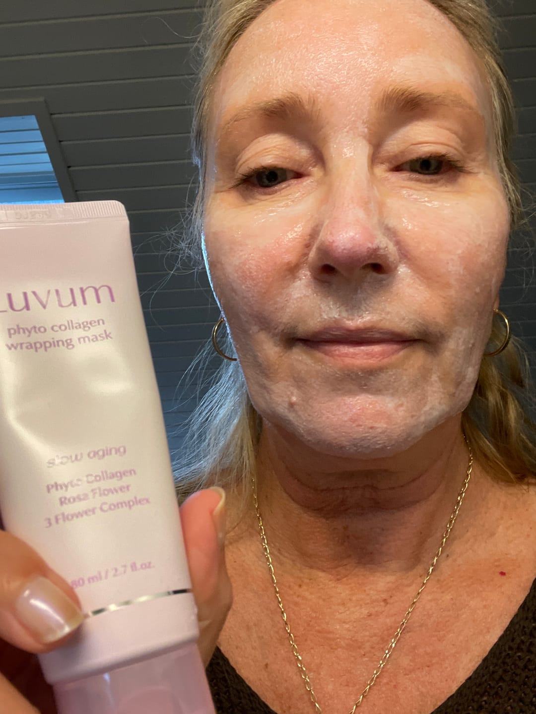 Customer photo review of Luvum Slow Aging Phyto Collagen Wrapping Mask (80ml)