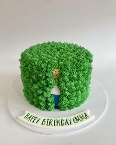 Customer photo review of Homer Bush Cake Topper