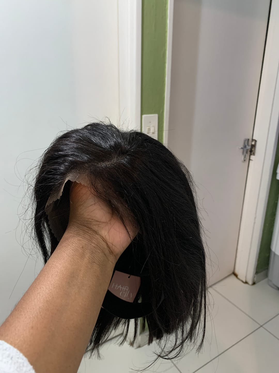Customer photo review of Brazilian 13x4 Lace Frontal Wig Straight