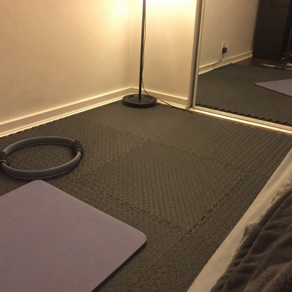 Customer photo review of Anti Fatigue Gym Mats UK | EVA Interlocking Tiles | 610mm