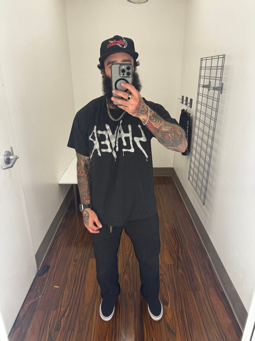 Customer photo review of Straight-wide Selvedge Denim Black