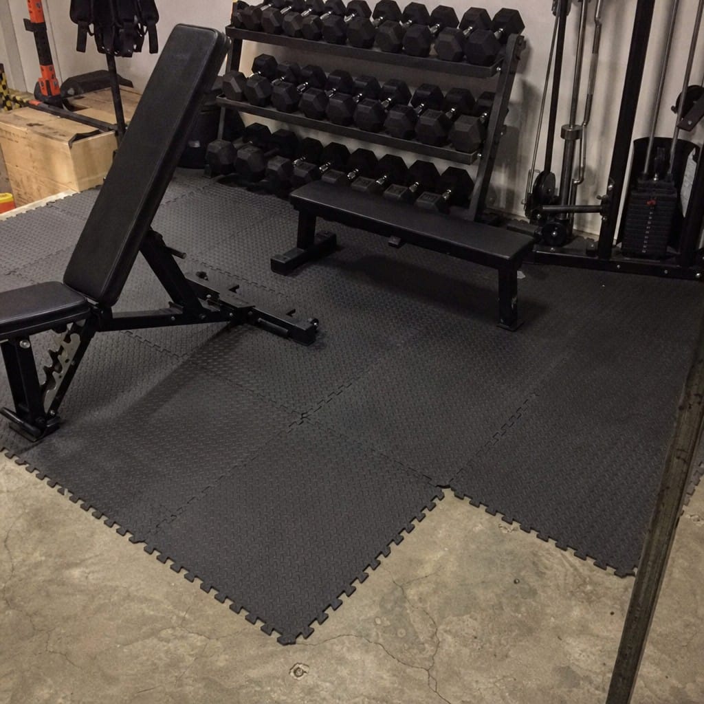 Customer photo review of Anti Fatigue Gym Mats UK | EVA Interlocking Tiles | 610mm