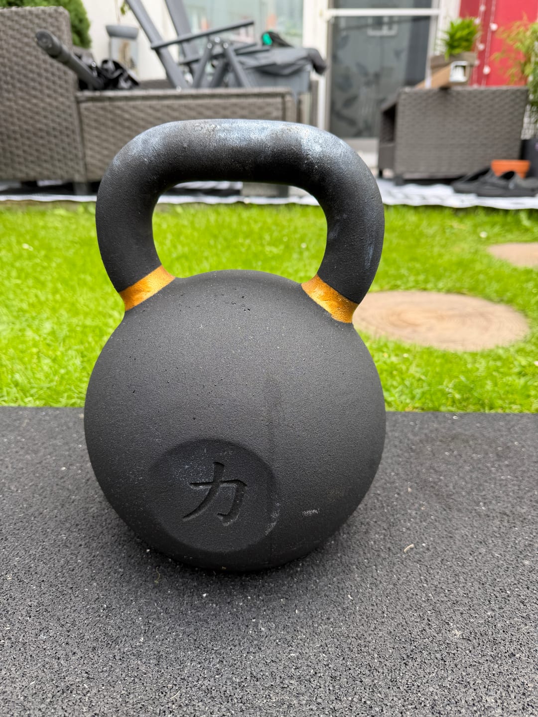 Customer photo review of Strength Shop Cast Iron Kettlebells - Single Mould, Powder Coated, 4-64KG
