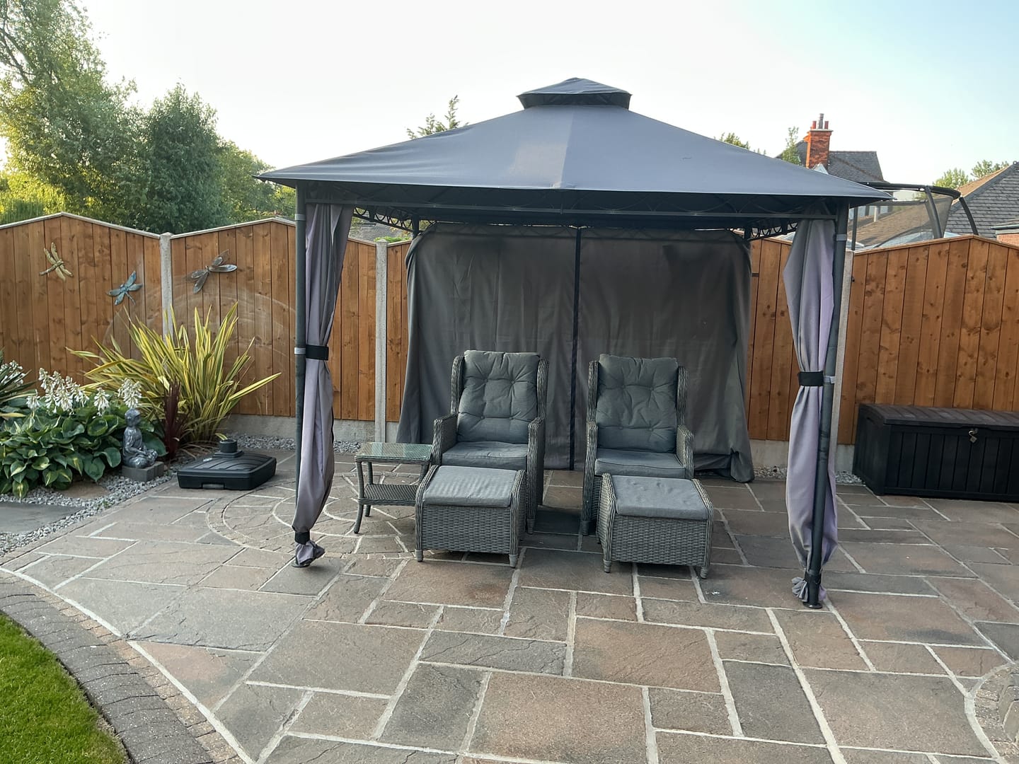Customer photo review of Marco Polo Gazebo Curtain set