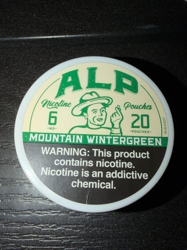 Customer photo review of Mountain Wintergreen Nicotine Pouches