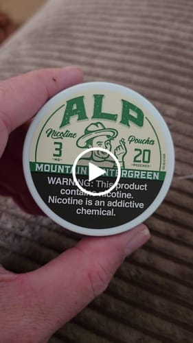Customer photo review of Mountain Wintergreen Nicotine Pouches