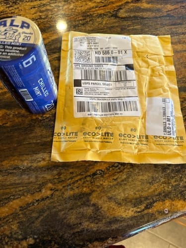 Customer photo review of Chilled Mint Nicotine Pouches