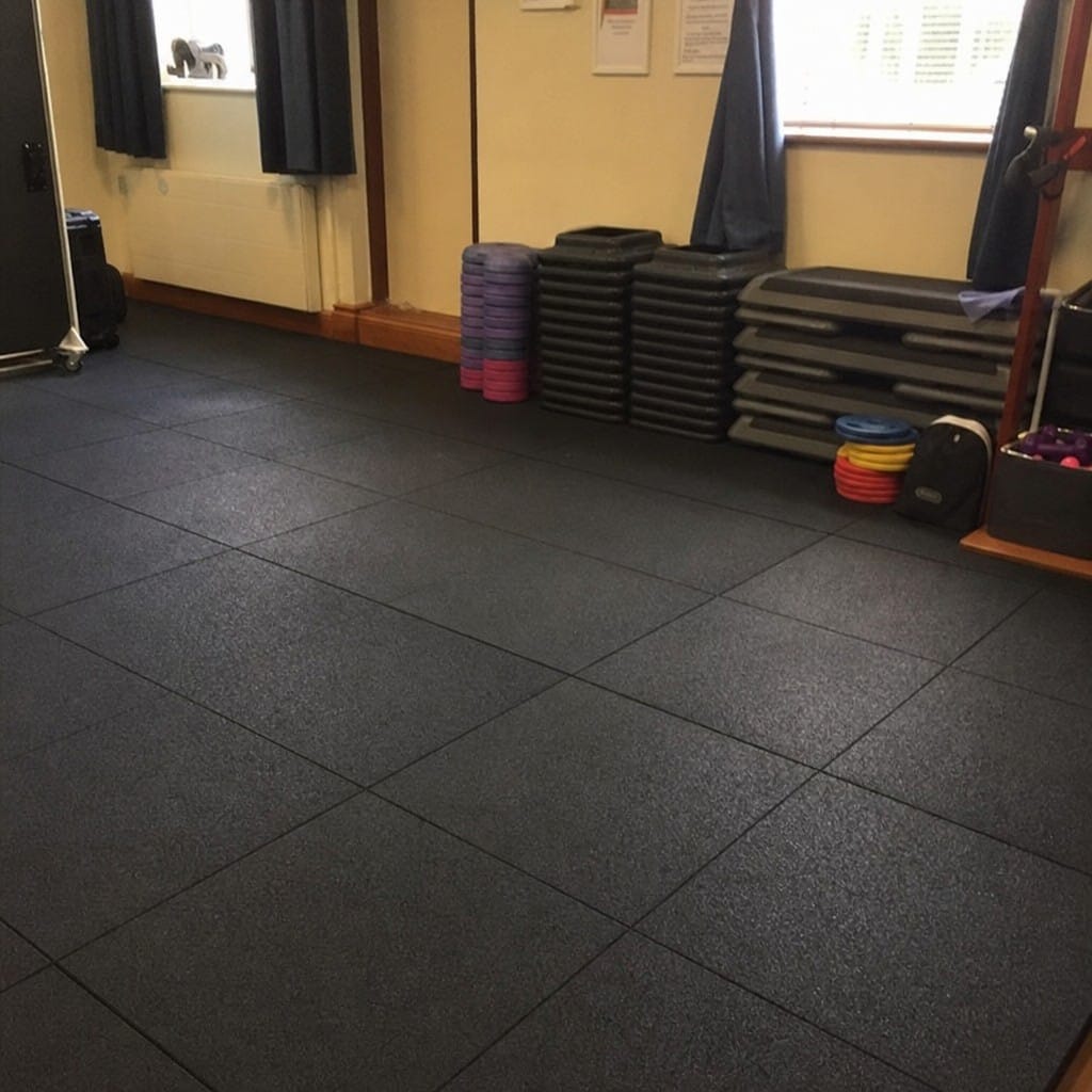 Customer photo review of 20mm Rubber Gym Tiles UK | 1m² Interlocking | 400kg Drop Rated