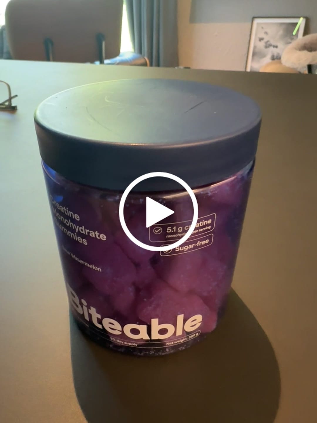 Customer video review of Creatine Monohydrate Gummies