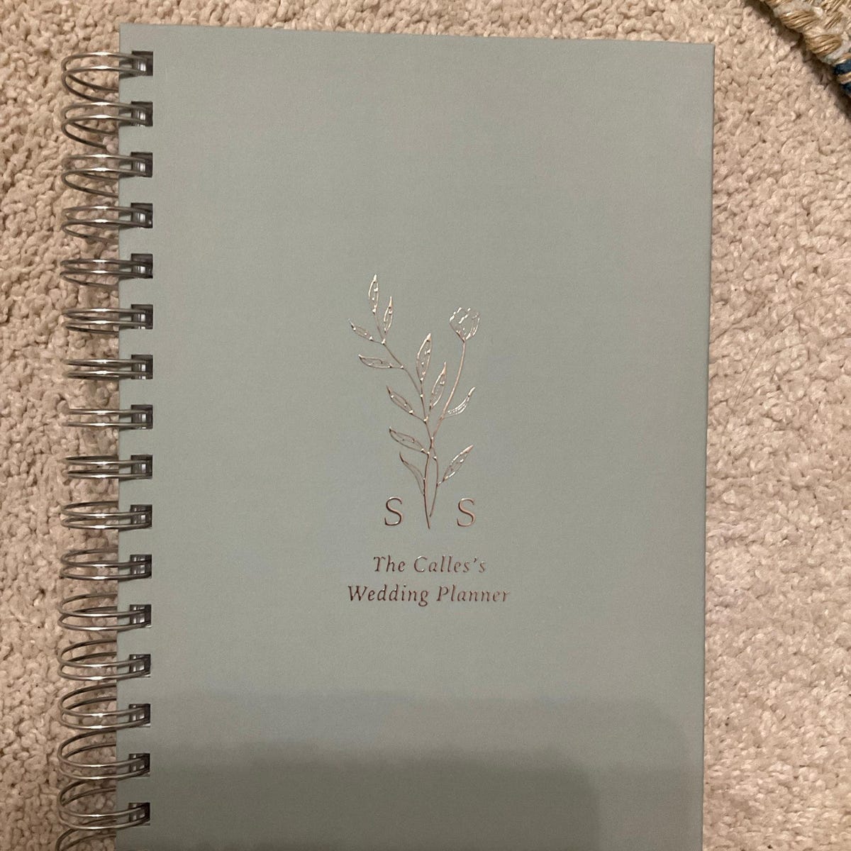 Customer photo review of Monogram Bouquet Wedding Planner