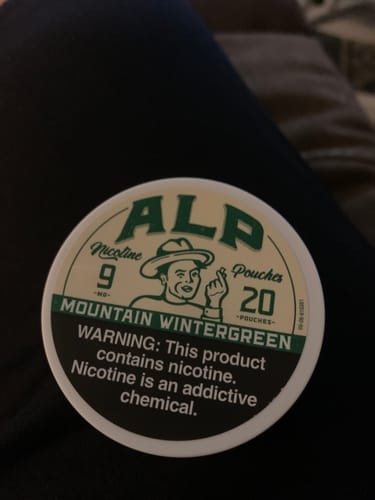 Customer photo review of Mountain Wintergreen Nicotine Pouches