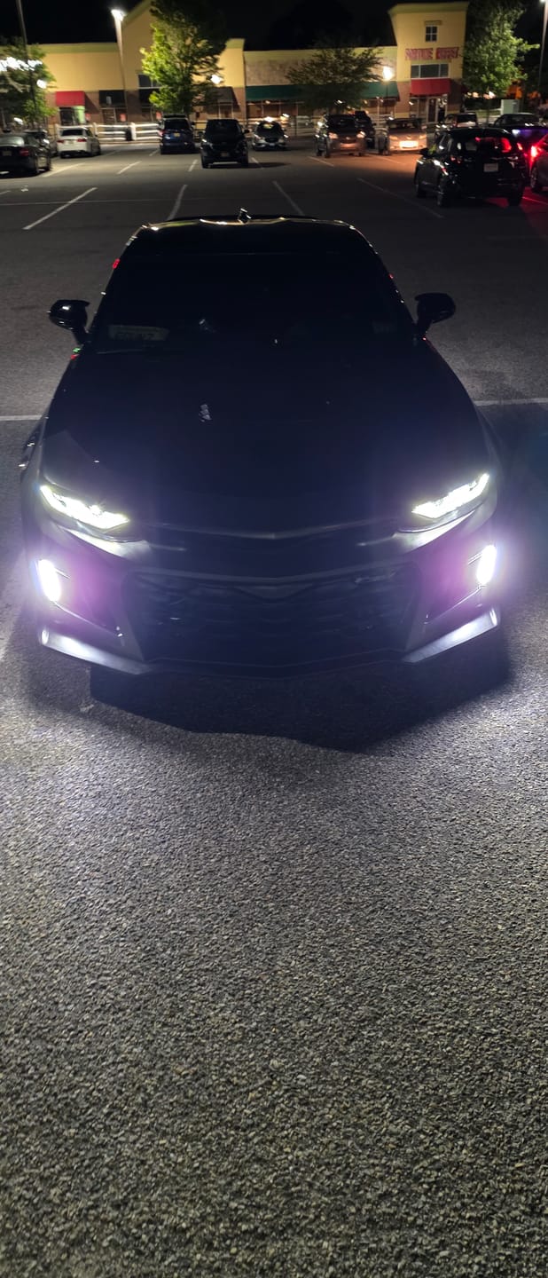 Customer photo review of 2019-2025 Chevy Camaro ZL1 Front Bumper Conversion 9pcs Full Kit for RS Headlights