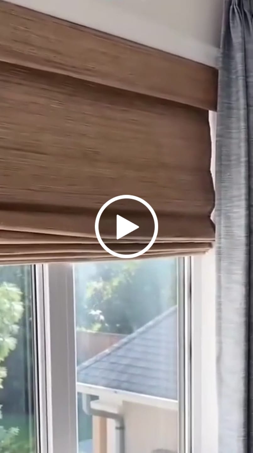 Customer video review of Smart Motorized Blackout Woven Wood Shades – Viaura