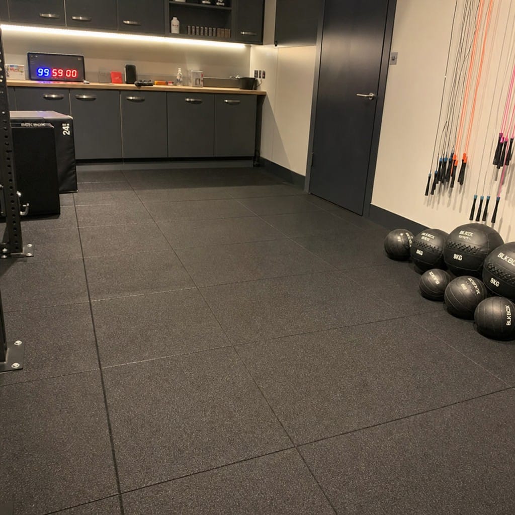 Customer photo review of Interlocking Gym Tiles UK | 17mm Rubber Gym Mats | 80kg Drop Rated