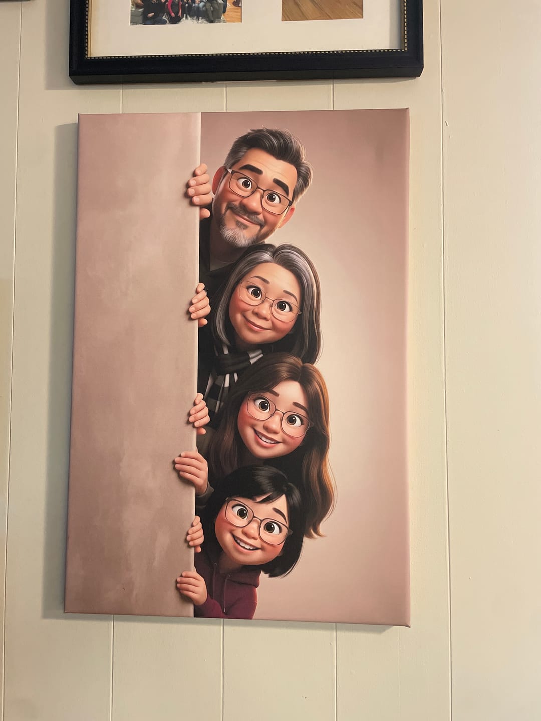 Customer photo review of Personalized Canvas - Animated Wall