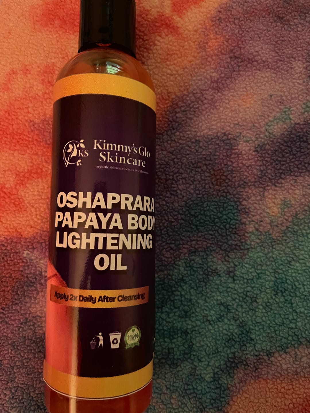 Customer photo review of Oshaprapra body lightening oil