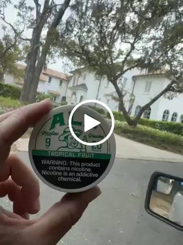 Customer photo review of Tropical Fruit Nicotine Pouches