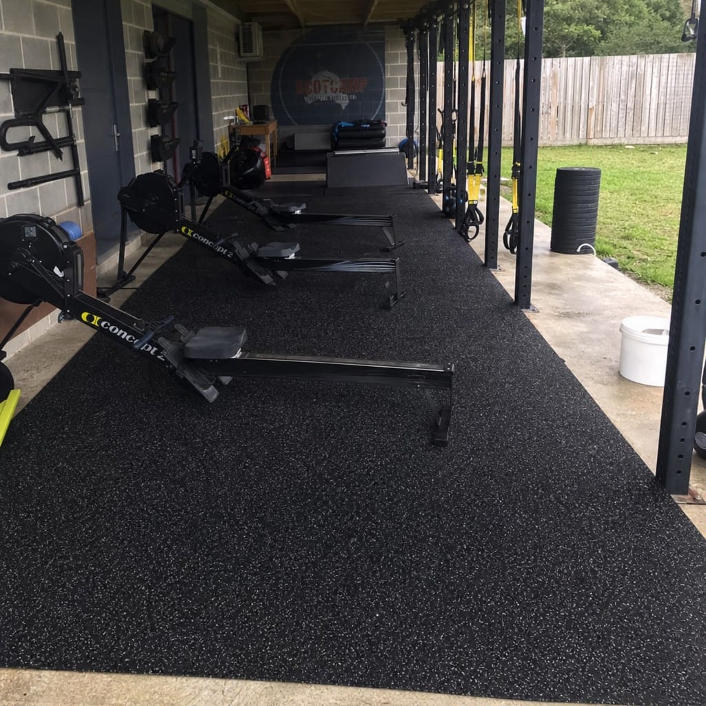 Customer photo review of Gym Flooring Rolls UK | Rubber Roll 1m Wide | Cut to Length
