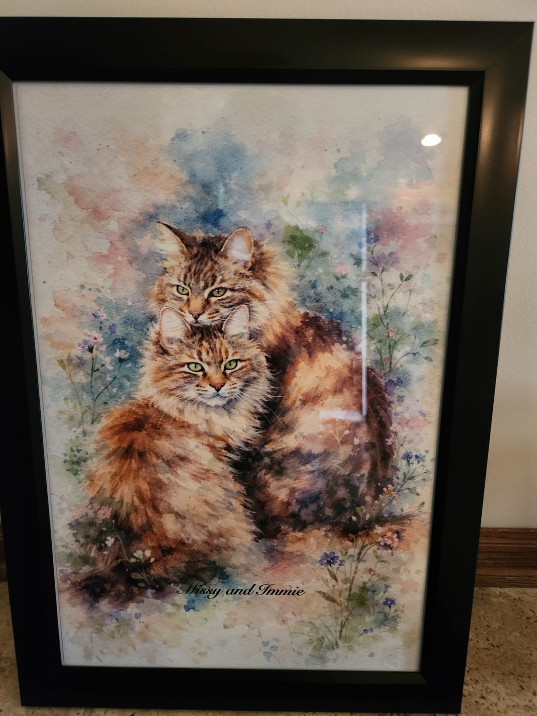 Customer photo review of Watercolor - Personalized Poster