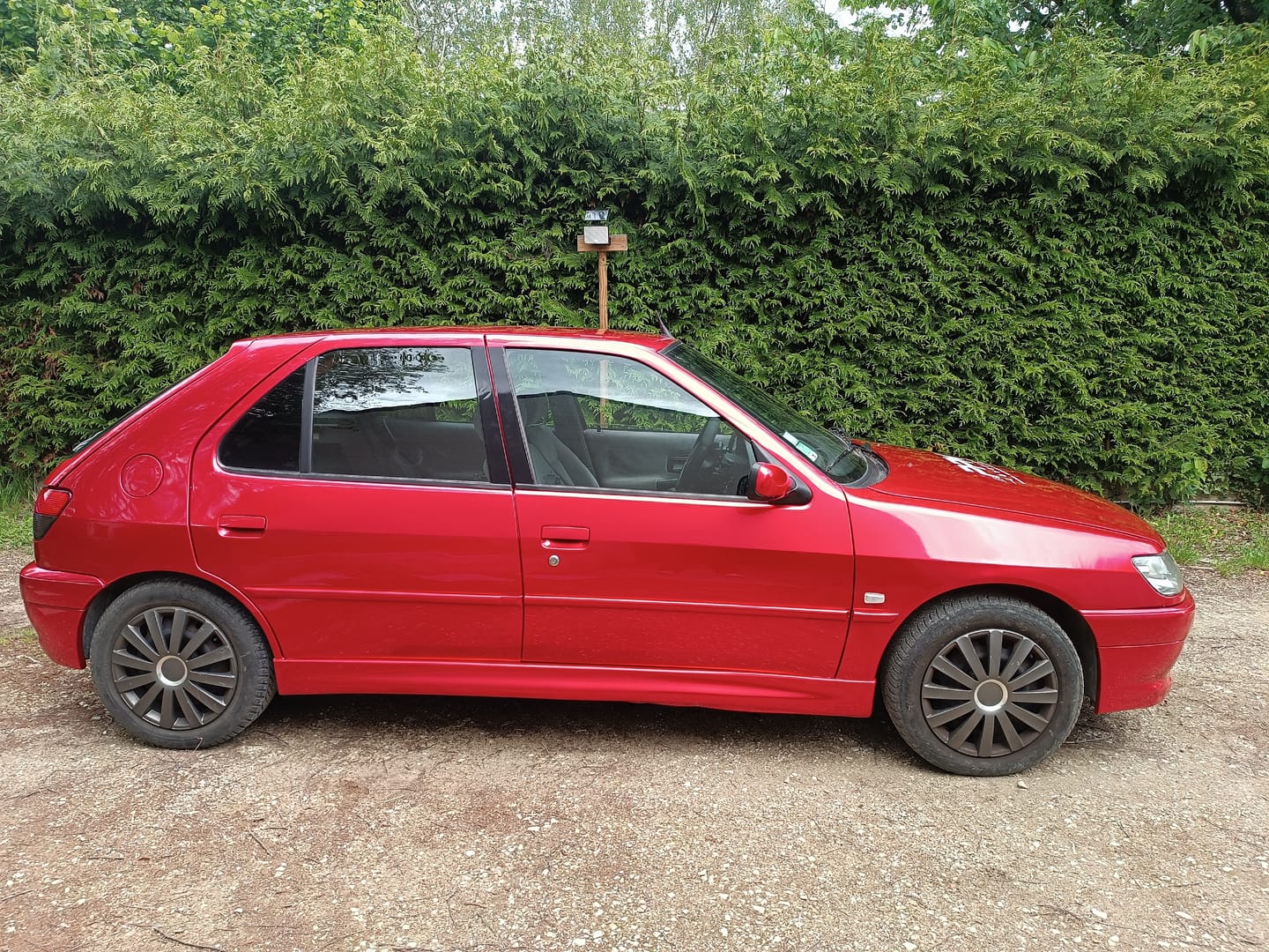 Customer photo review of Gloss Metallic Soul Red Car Vinyl Wrap