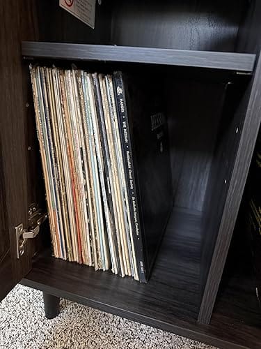 Customer photo review of 38" Rattan Door Record Player Stand