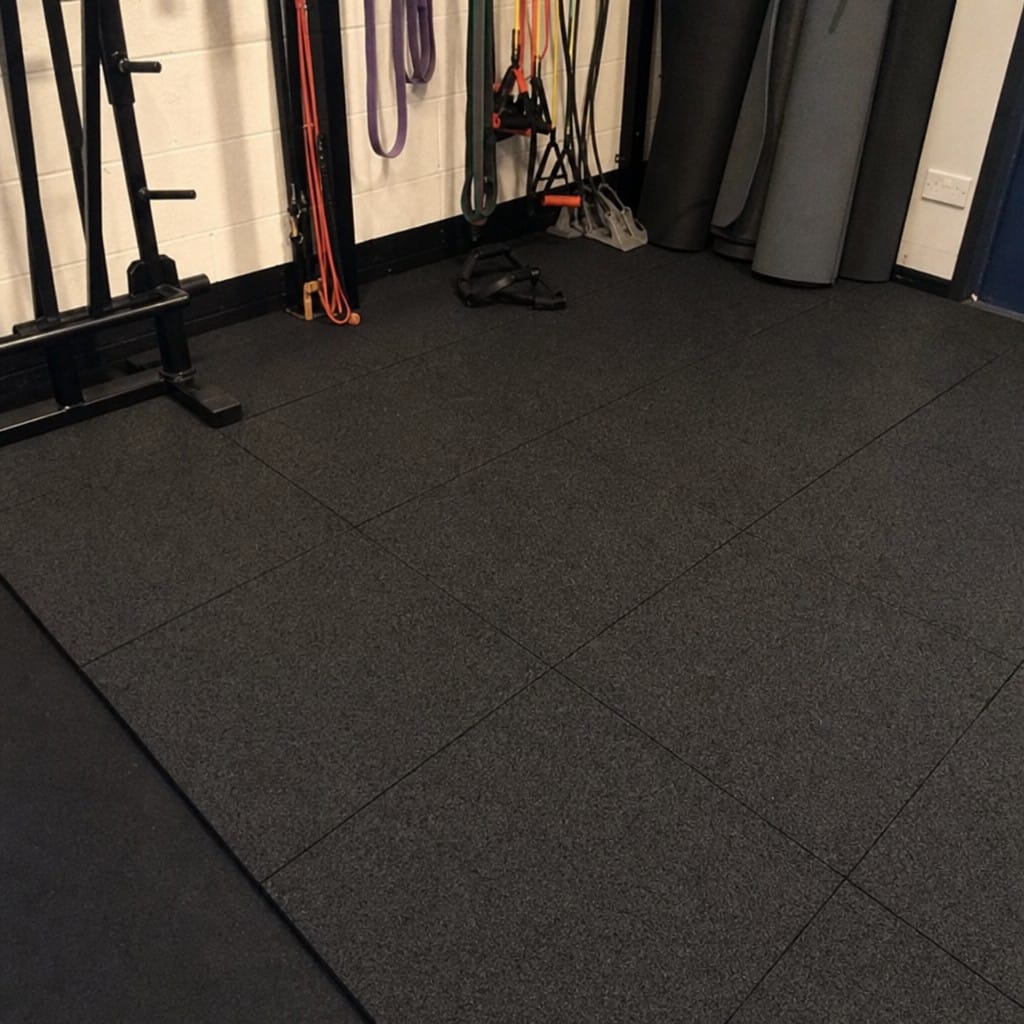 Customer photo review of 20mm Rubber Gym Tiles UK | 1m² Interlocking | 400kg Drop Rated