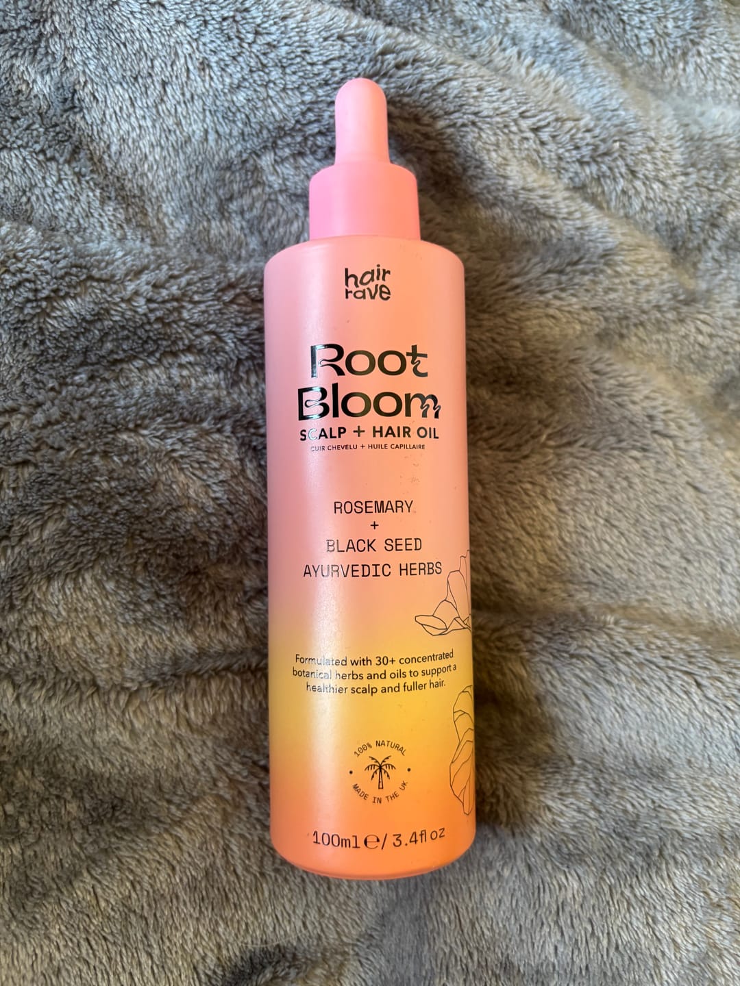 Customer photo review of Hair Growth Oil - Root Bloom Hair And Scalp Oil