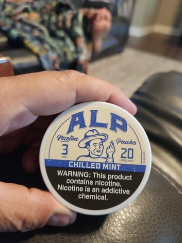 Customer photo review of Chilled Mint Nicotine Pouches