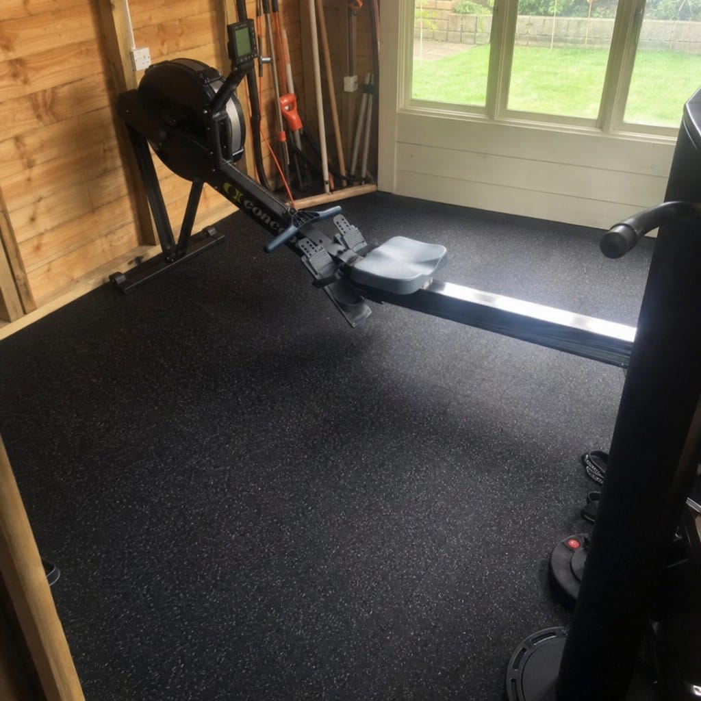 Customer photo review of Gym Flooring Rolls UK | Rubber Roll 1m Wide | Cut to Length