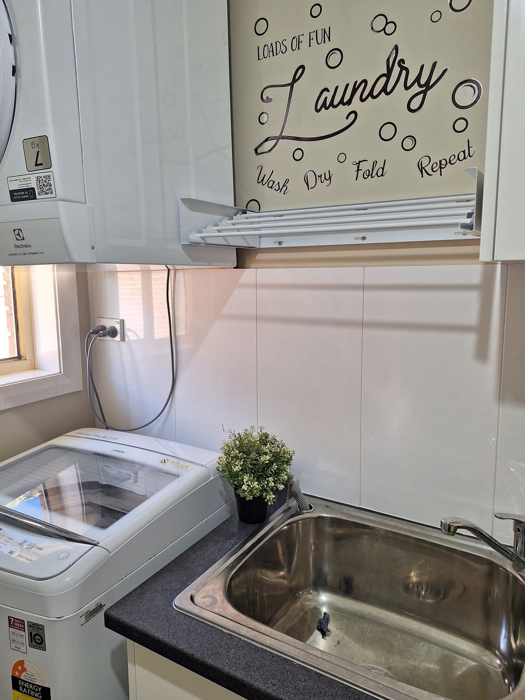 Customer photo review of Wall Mounted Drying Rack - Foldable Indoor and Outdoor Drying Rack