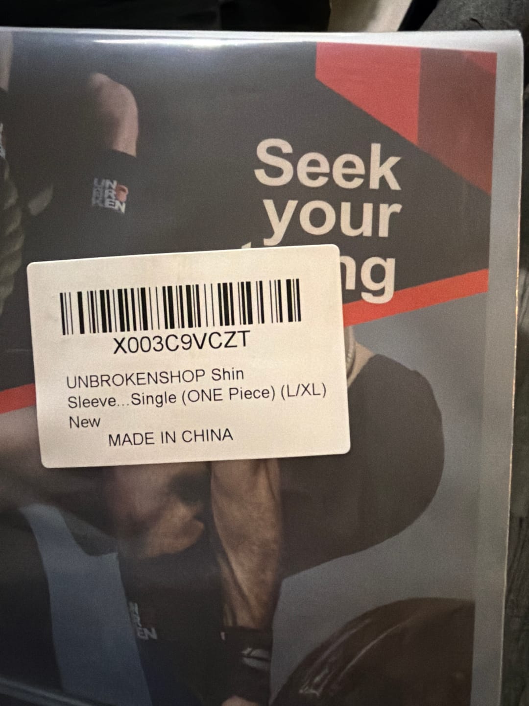 Customer photo review of Shin Sleeves Pro Black