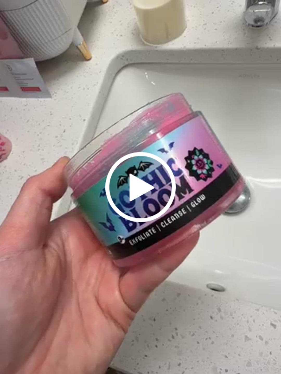 Customer video review of Gothic Bloom Cream Scrub