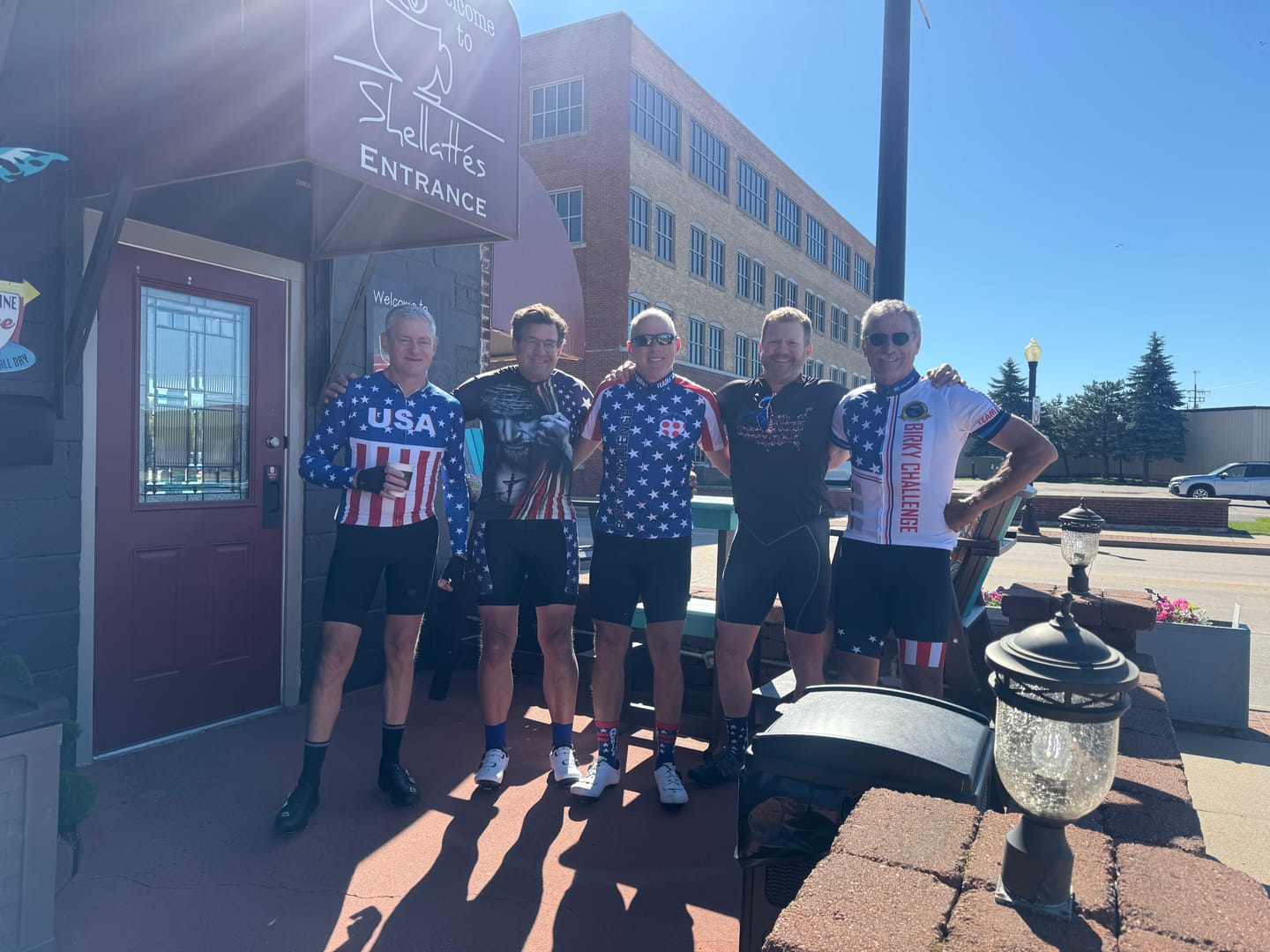 Customer photo review of Men’s Faith and Freedom Christian Patriotic Regular Fit Cycling Kit