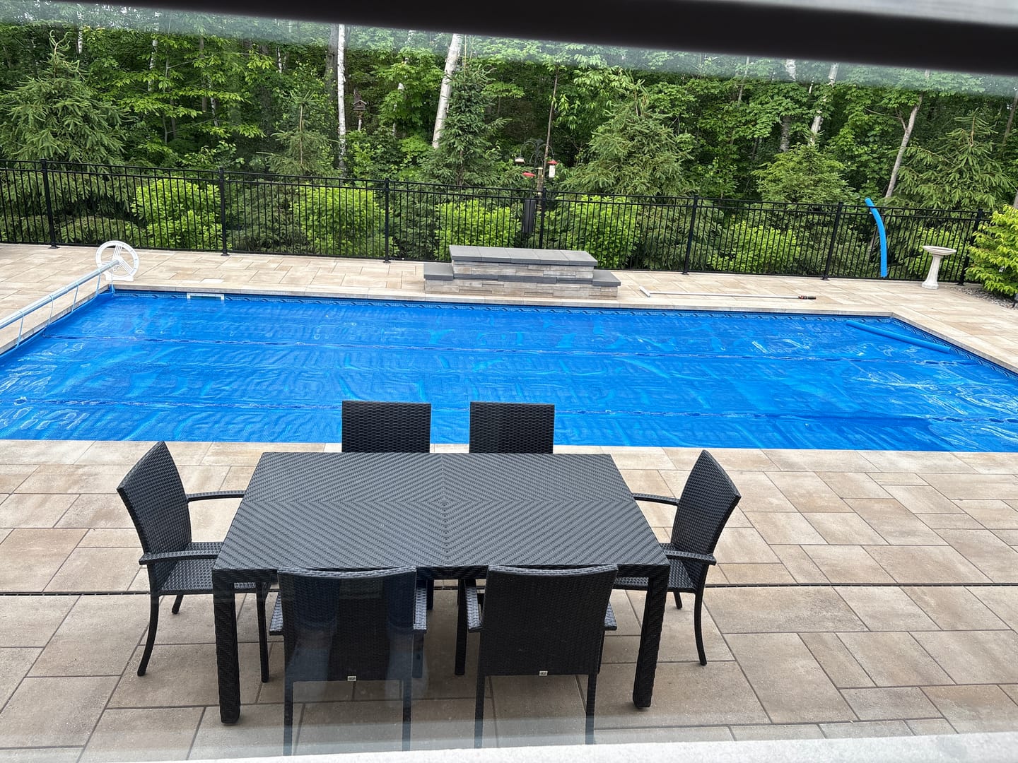 Customer photo review of 5 YEAR WARRANTY Rectangle Pool Solar Blankets