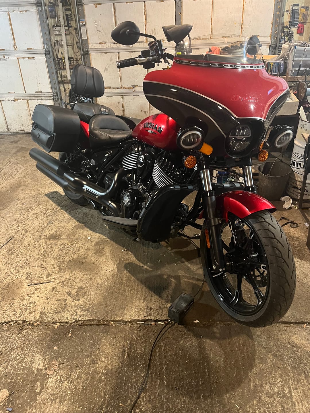 Customer photo review of 28L - Pantheon Medium Quick Mount Indian Chief Motorcycle Saddlebags