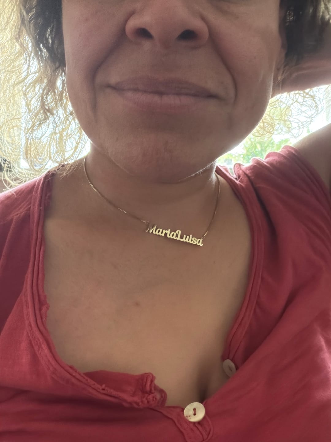 Customer photo review of Custom Name Necklace
