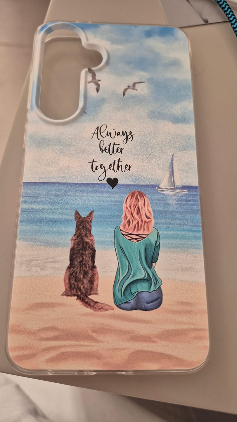 Customer photo review of Personalisierte Handyhülle - Unterwegs mit Haustier