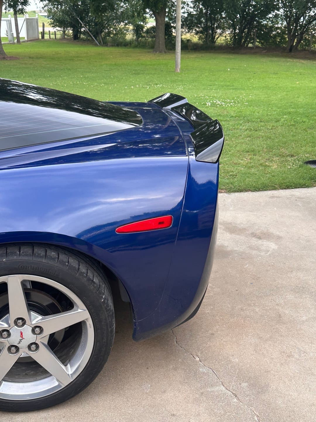 Customer photo review of Corvette C6 ZR1 Extended Rear Trunk Spoiler