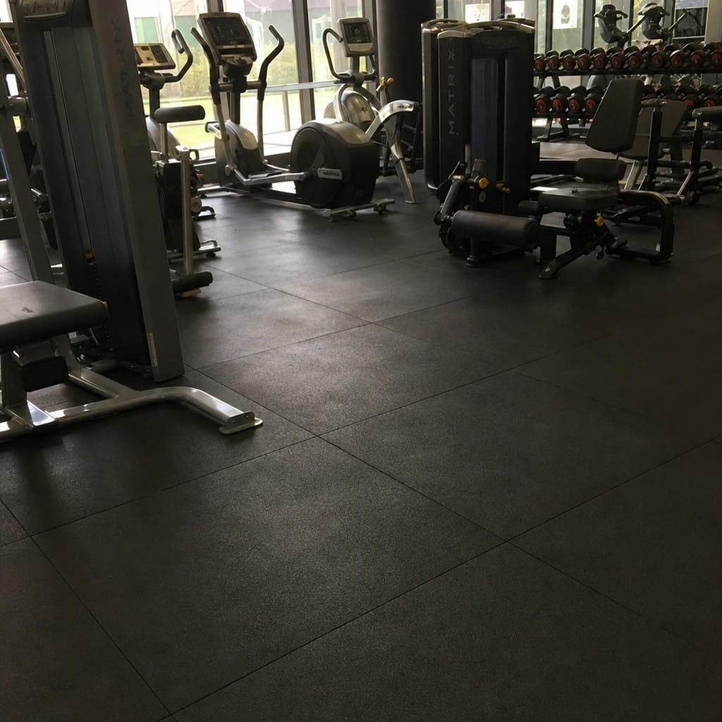 Customer photo review of Interlocking Gym Tiles UK | 17mm Rubber Gym Mats | 80kg Drop Rated