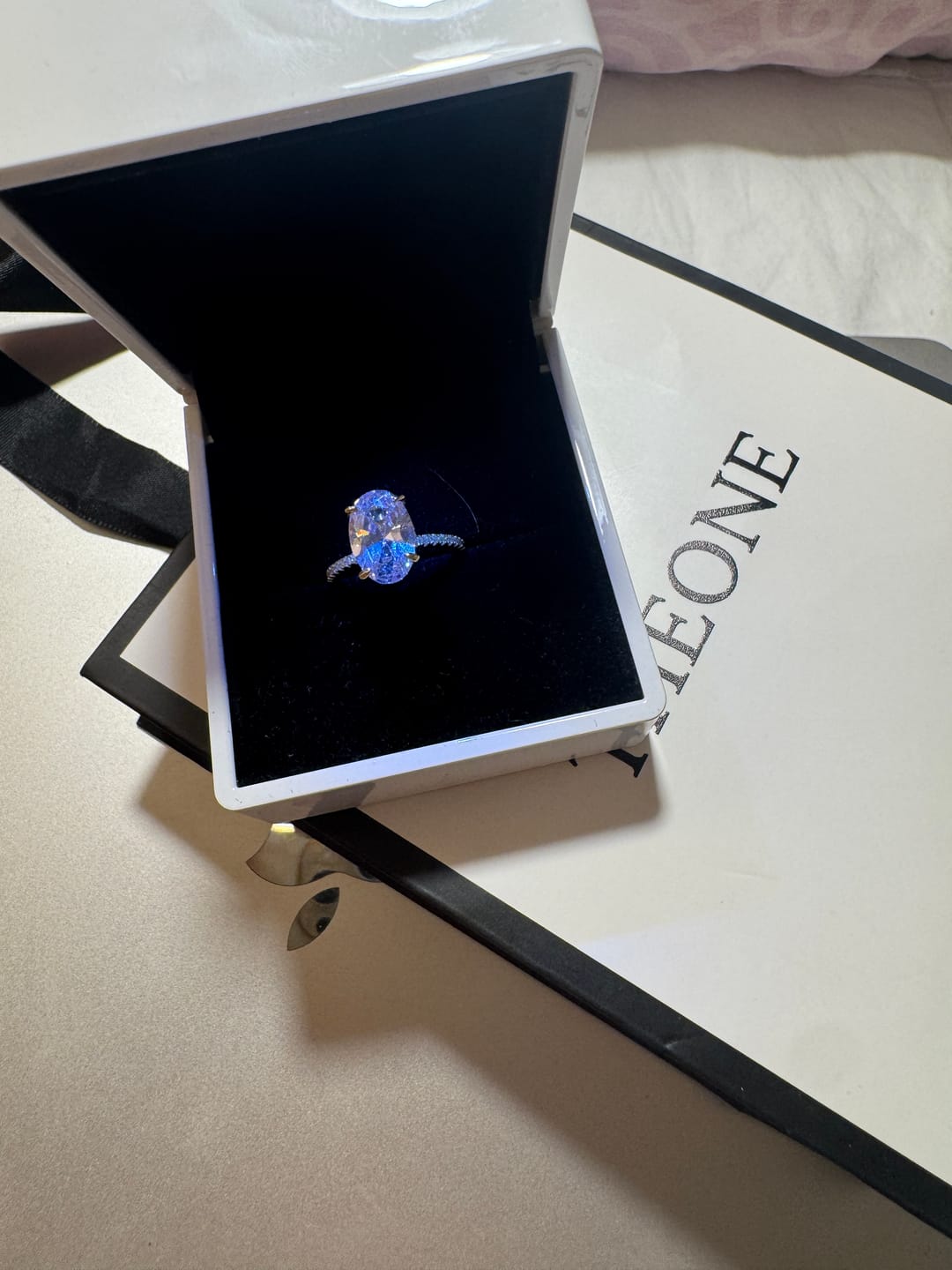 Customer photo review of Oval Promise Gold