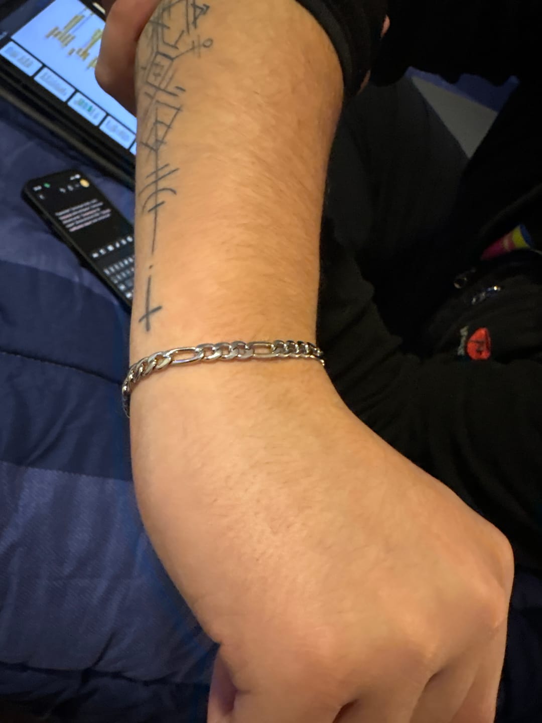 Customer photo review of Pulsera Fígaro 5mm
