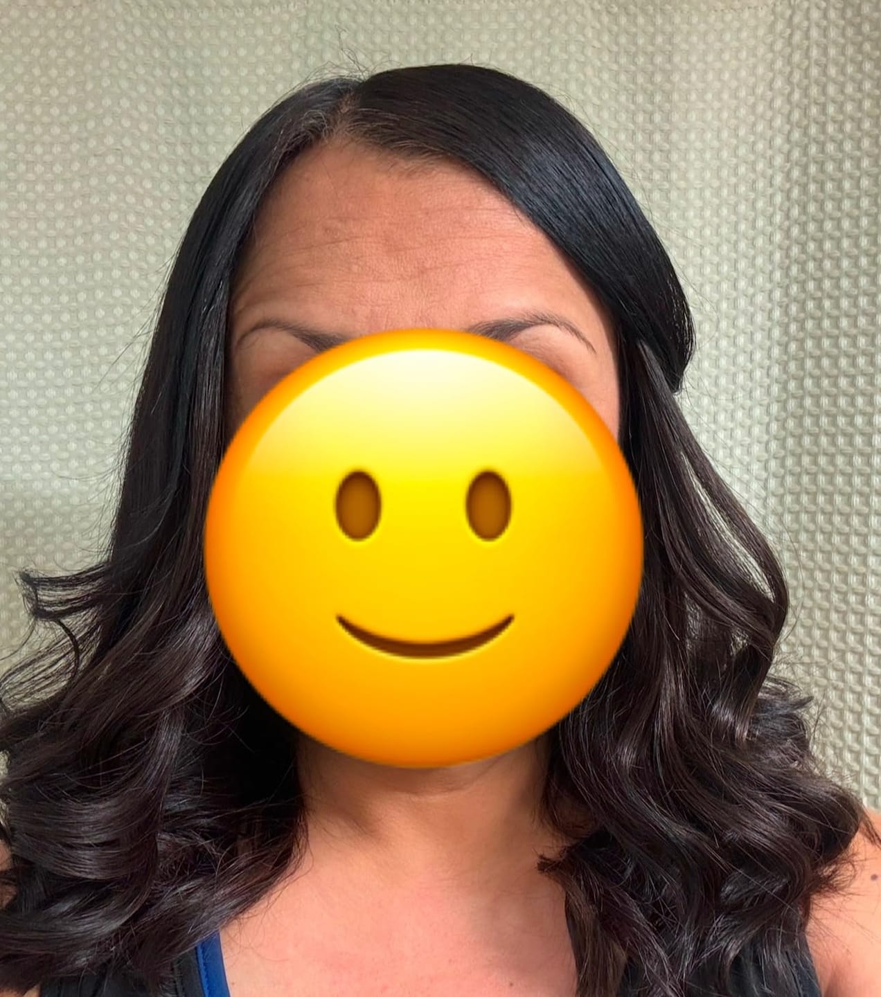 Customer photo review of Double Weft Human Hair Clip in Extensions for Women Darkest Brown (#2)