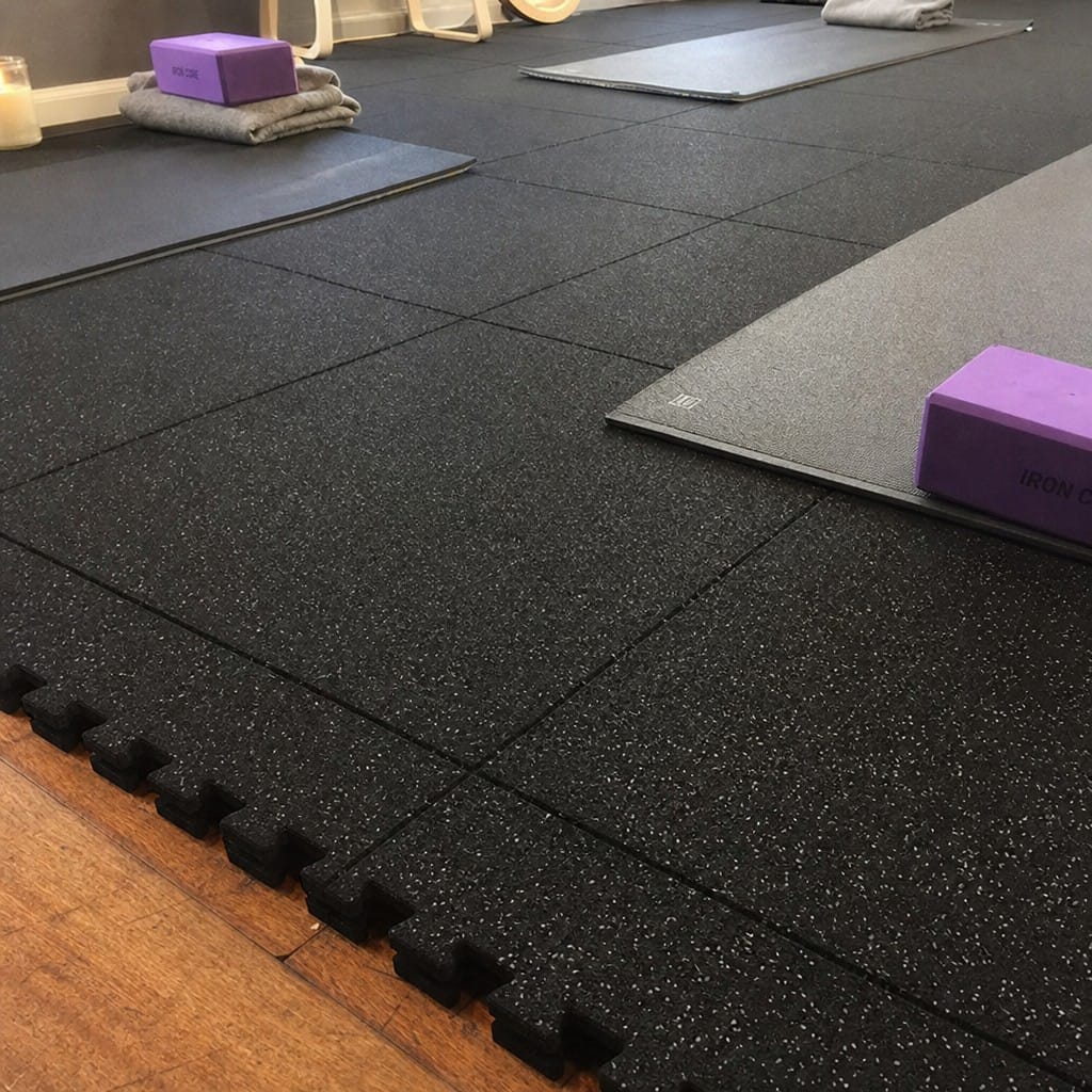 Customer photo review of 30mm Acoustic Rubber Gym Tiles | Soundproof Gym Flooring | 75 dB Noise Reduction | 200kg+ Drop Rated | EN 13893 Certified