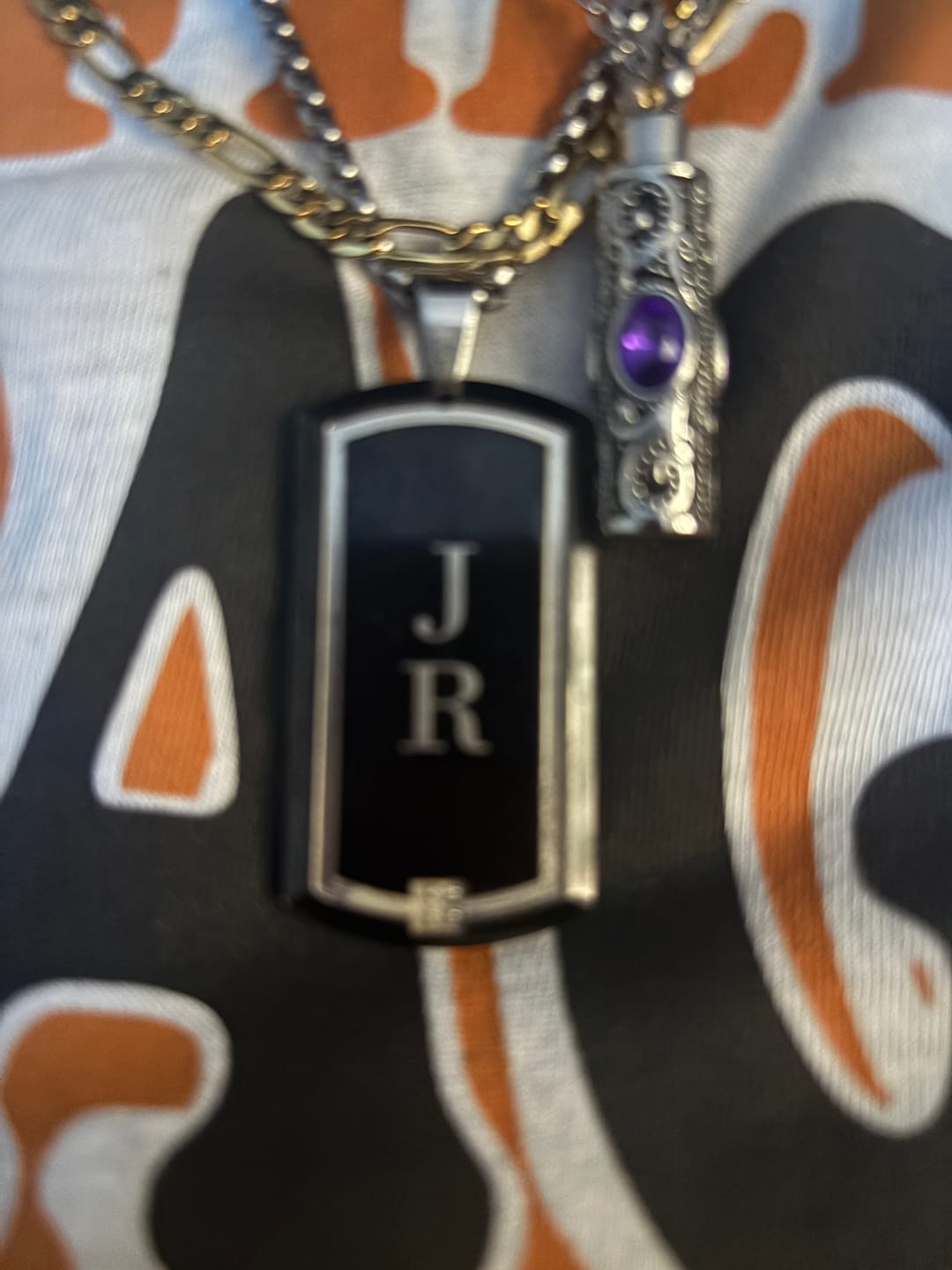 Customer photo review of Birthstone Pendant Cremation Urn Necklace -A022